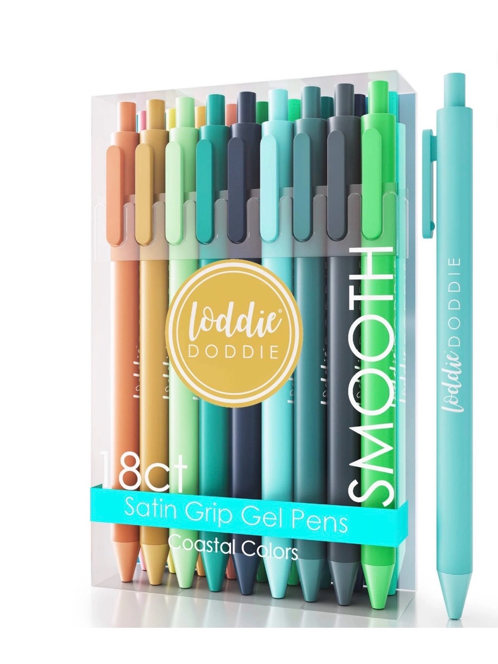 Loddie Doddie 18 Satin Grip Gel Pens - PICK ONE Set